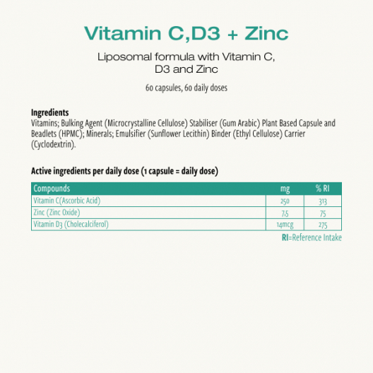 Vitamin C, D3 + Zinc
