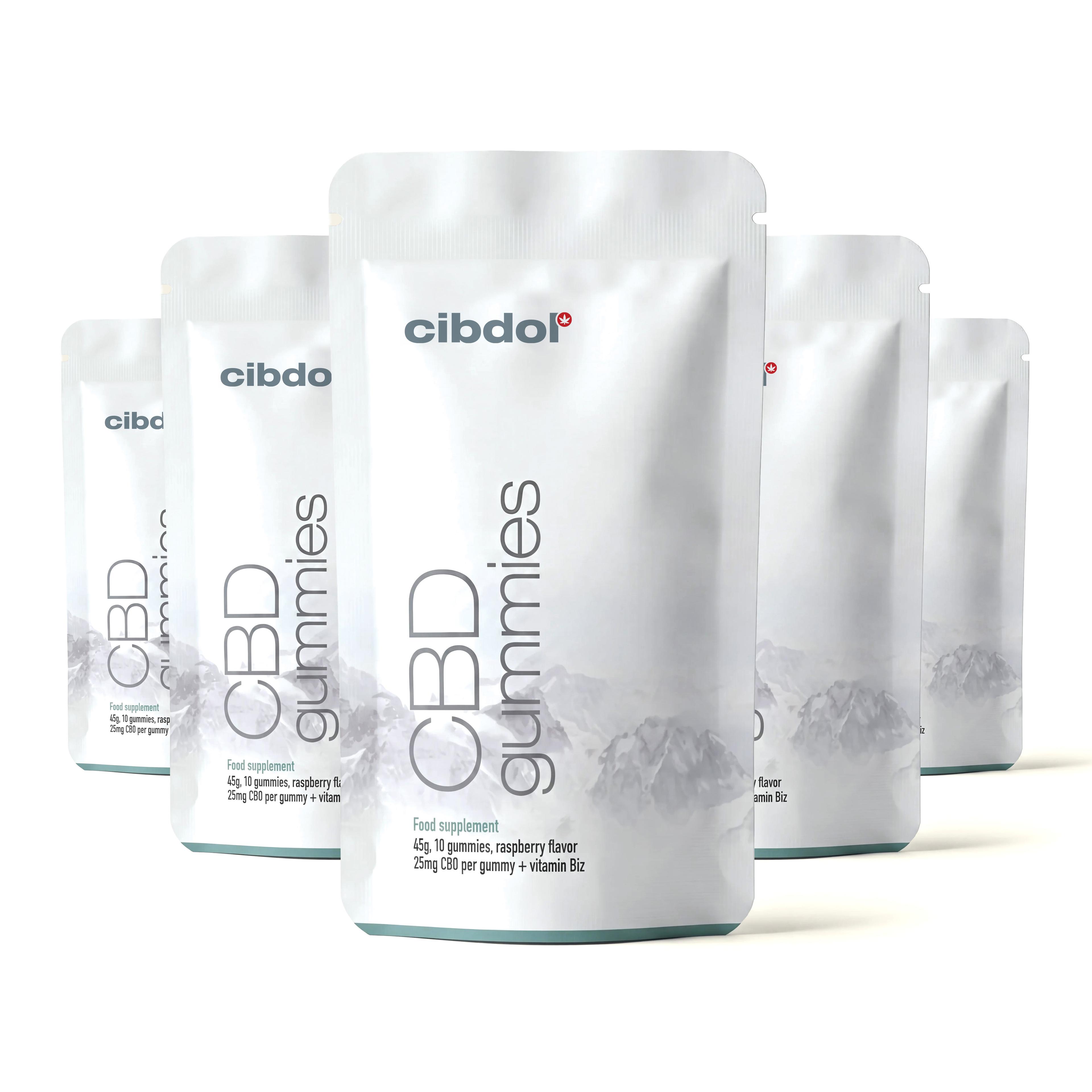 5 pouches