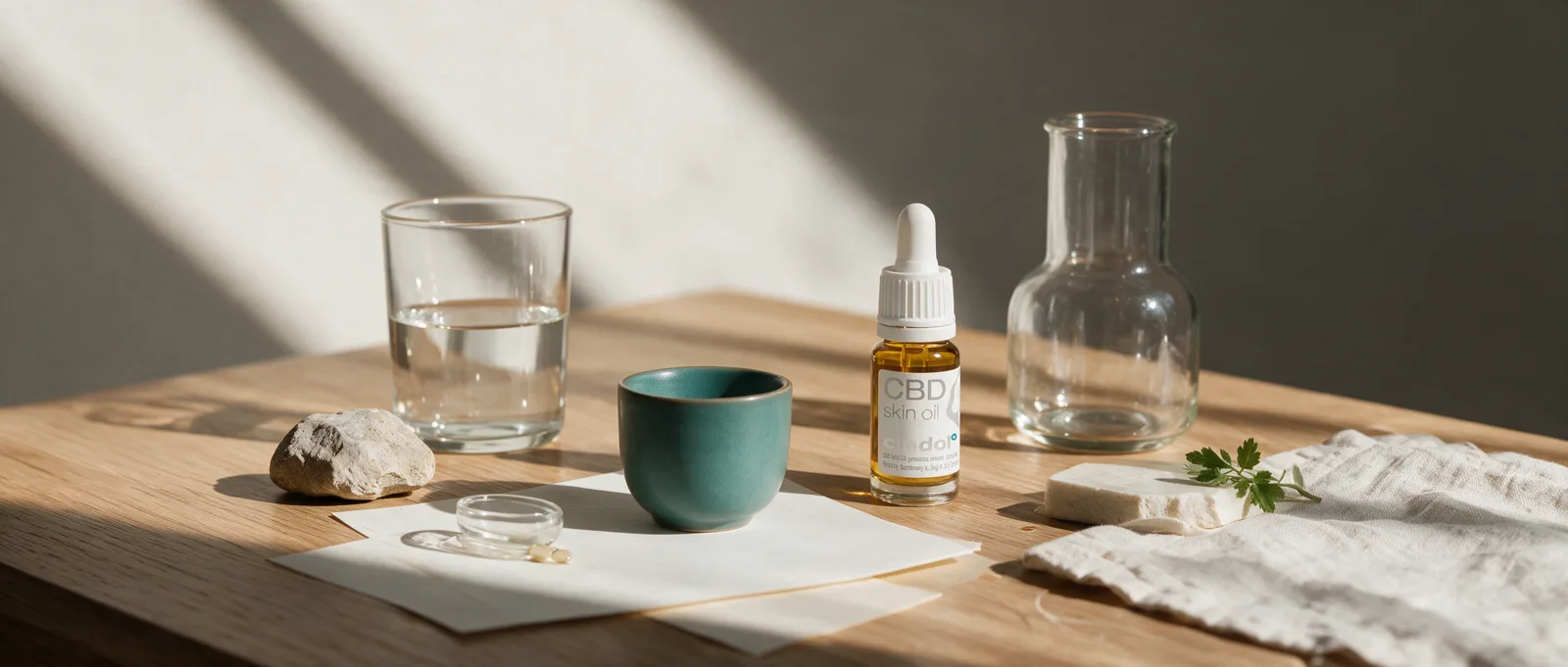 Still life with a Cibdol product introducing Are Cannabinoids Absorbed Through The Skin?