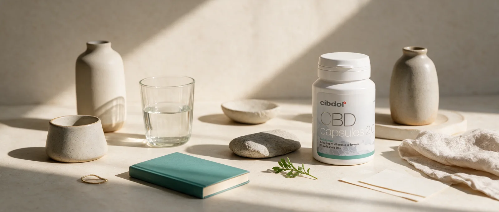 Still life with a Cibdol product introducing Bioavailability: CBD From Mouth to Bloodstream