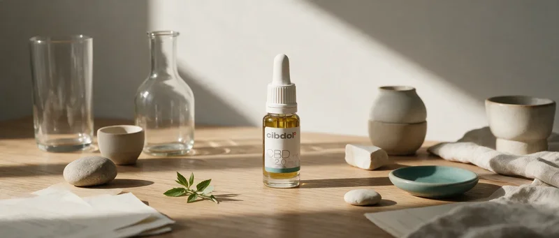 Still life with a Cibdol product introducing CBD And Focus: Evidence And Gaps