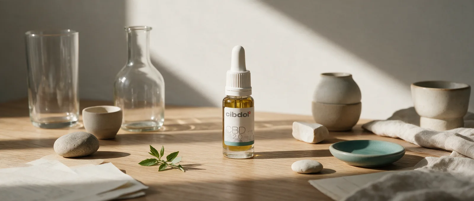 Still life with a Cibdol product introducing CBD And Focus: Evidence And Gaps