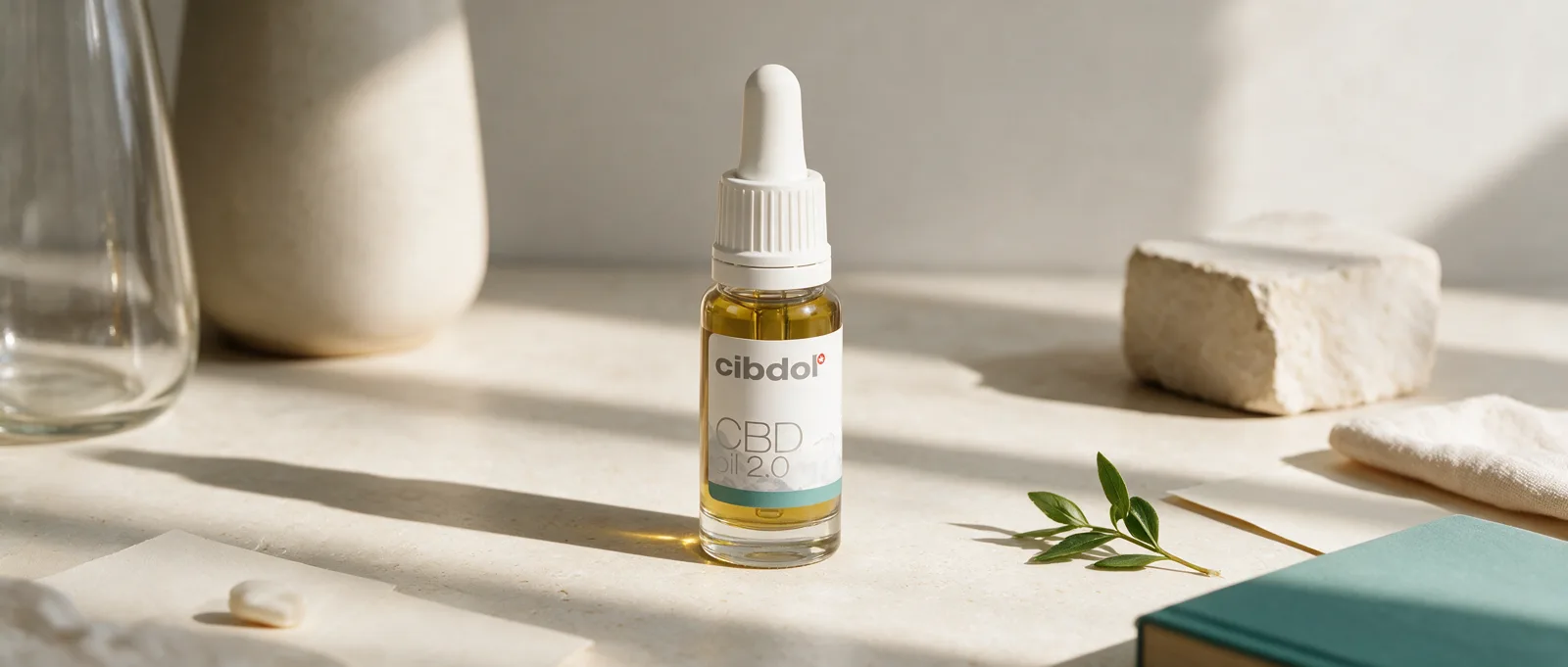 Still life with a Cibdol product introducing Can I Mix CBD With Nicotine?