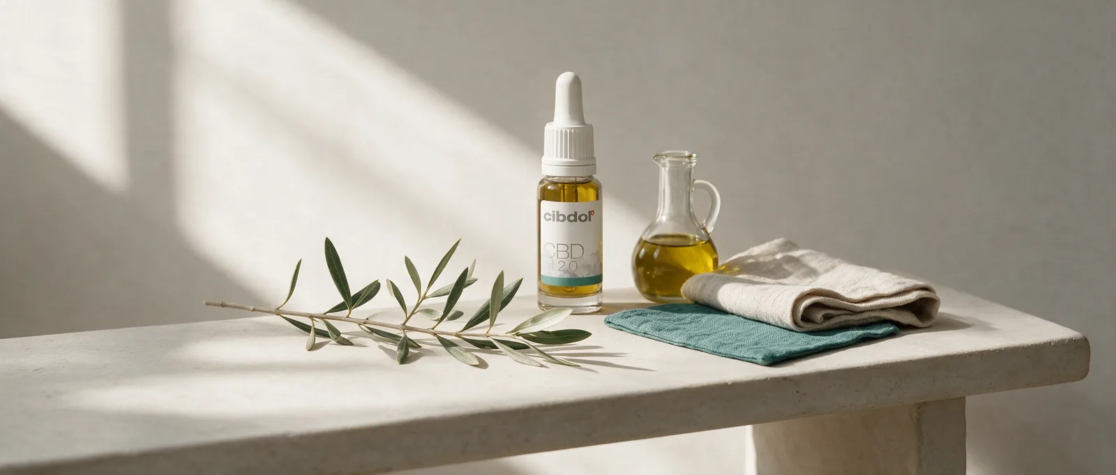 Still life with a Cibdol product introducing Can You Be Allergic to CBD