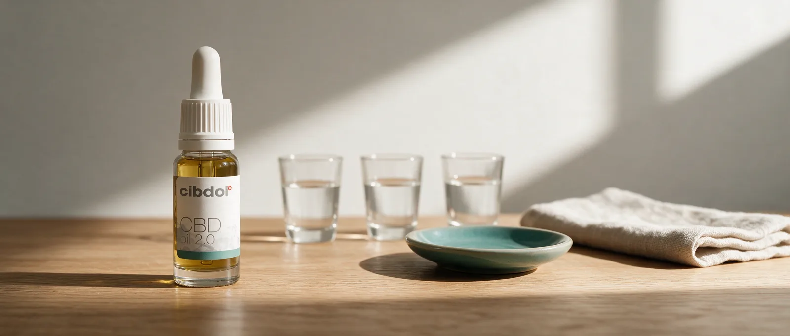 Still life with a Cibdol product introducing Can You Build a CBD Tolerance?
