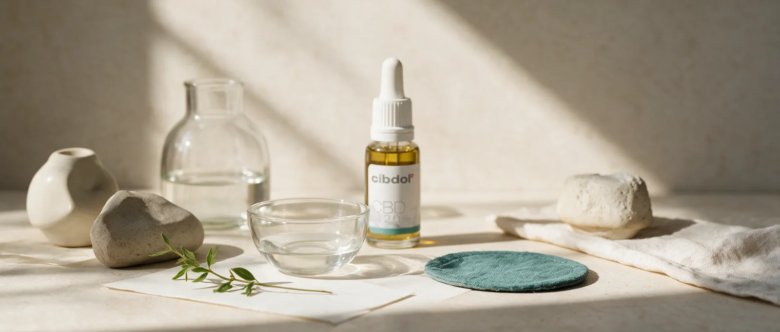 Still life with a Cibdol product introducing Can You Take CBD And Drink Alcohol?