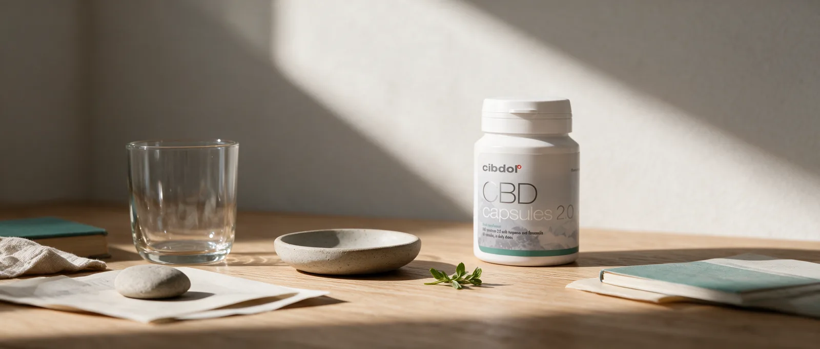 Still life with a Cibdol product introducing Travelling With CBD: A Checking Method