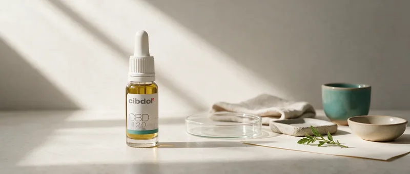 Still life with a Cibdol product introducing CBD and Appetite: The Munchies Question