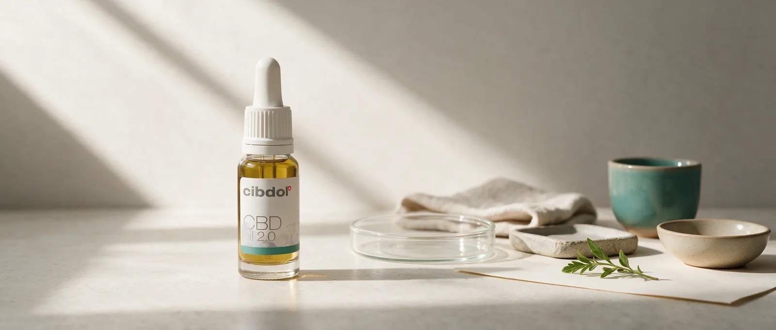 Still life with a Cibdol product introducing CBD and Appetite: The Munchies Question