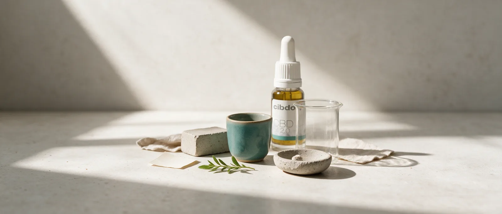 Still life with a Cibdol product introducing CBD And Caffeine: Can I Mix Them?