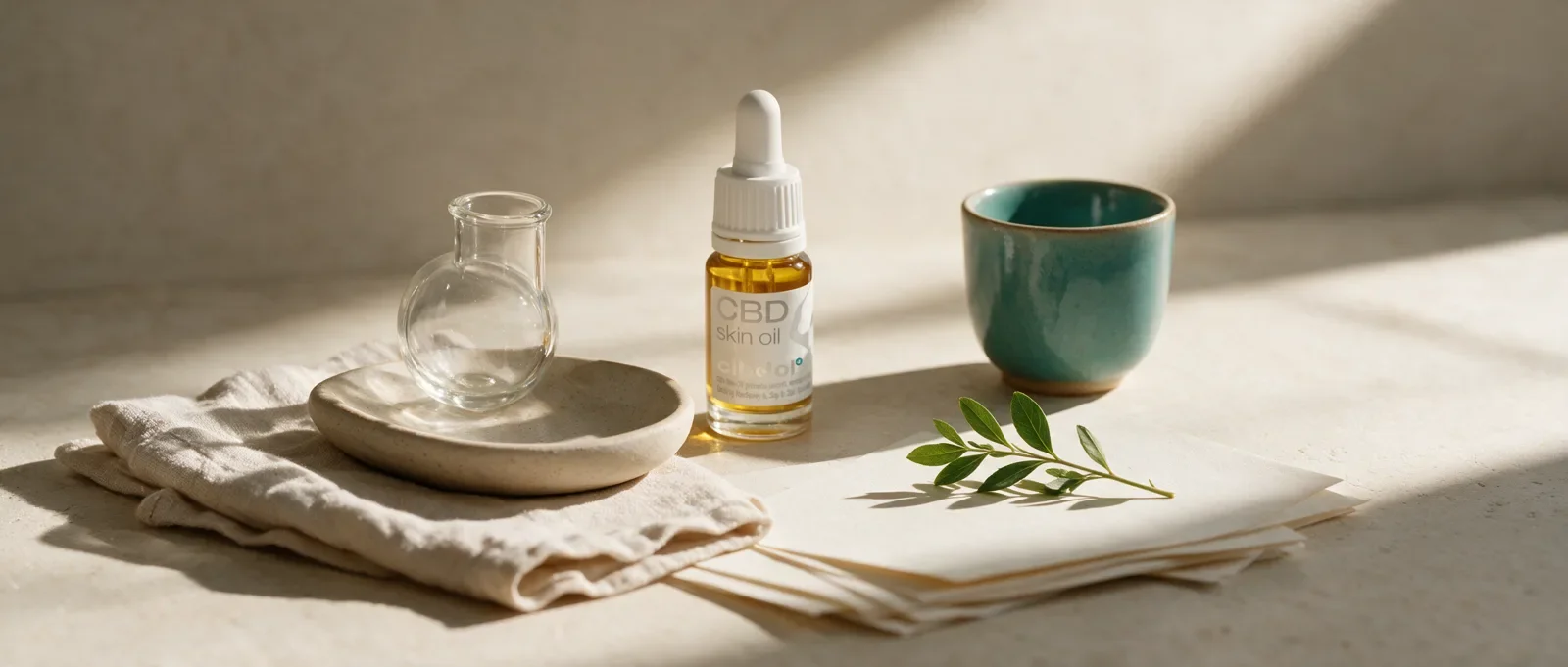 Still life with a Cibdol product introducing CBD and eczema research: the evidence gap