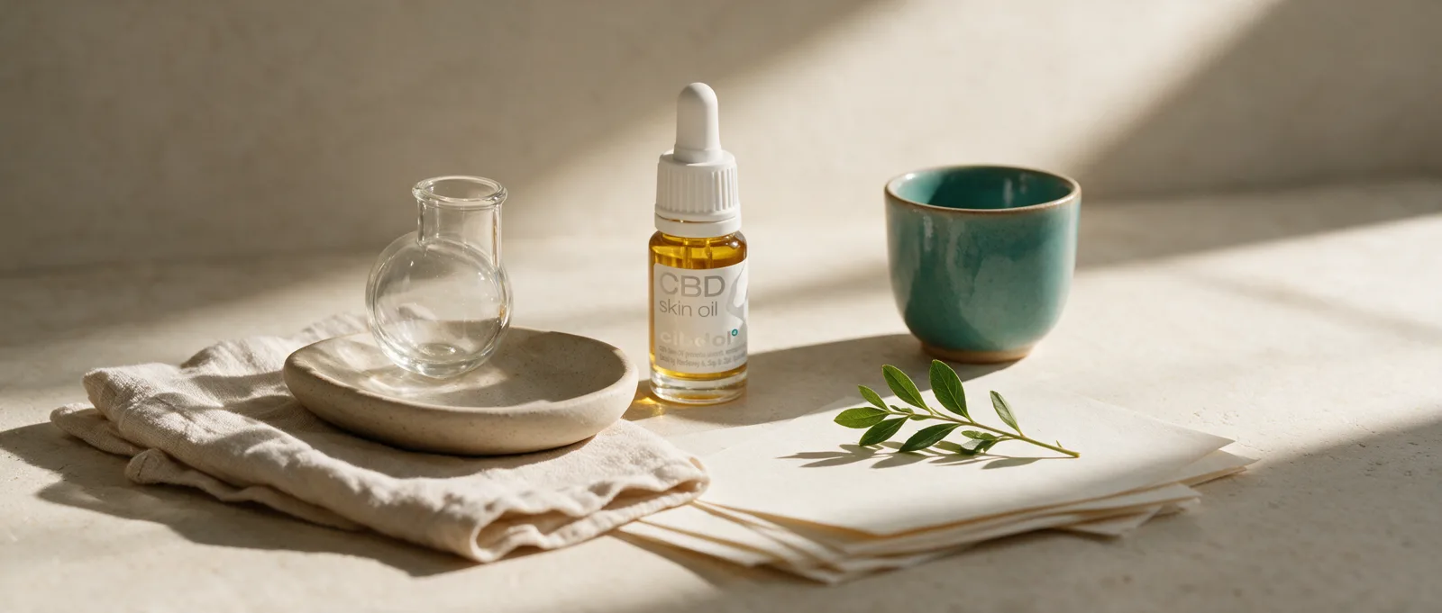 Still life with a Cibdol product introducing CBD and eczema research: the evidence gap