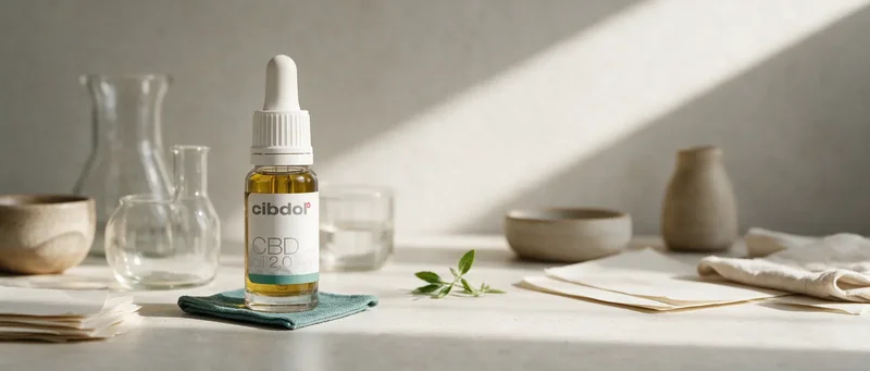 Still life with a Cibdol product introducing CBD vs THC and the Wider Family