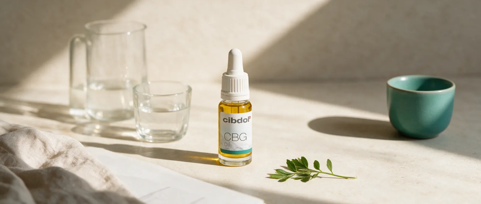 Still life with a Cibdol product introducing CBGA: Where Every Cannabinoid Starts