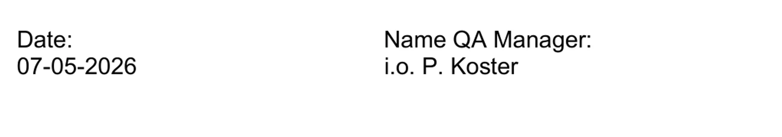 The sign-off line of Cibdol batch certificate 260084, dated 07-05-2026 and naming the QA manager.