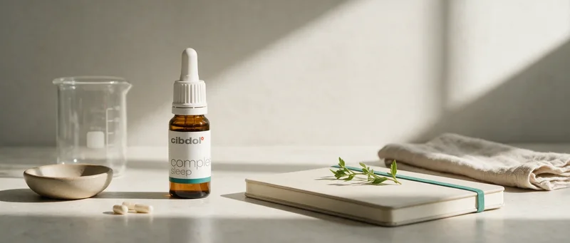 Still life with a Cibdol product introducing Does CBD Make You Tired?