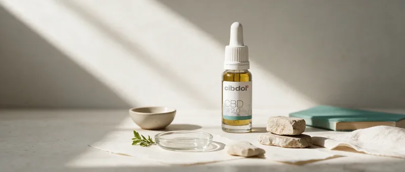 Still life with a Cibdol product introducing Hemp Oil: Two Products, One Name