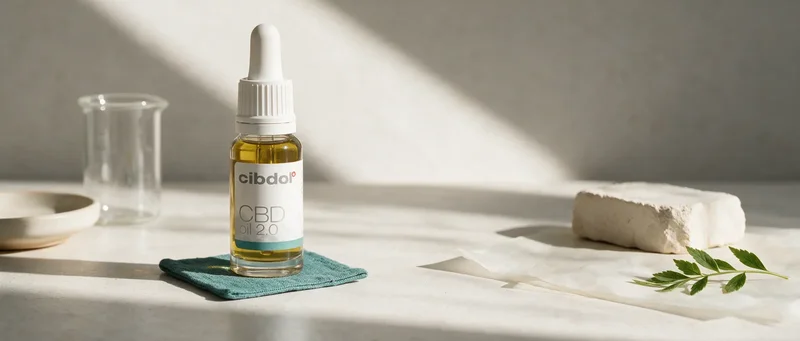 Still life with a Cibdol product introducing Hemp vs Cannabis: One Species Explained