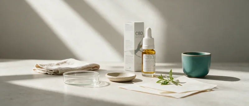 Still life with a Cibdol product introducing CBD and acne: inside the sebocyte research