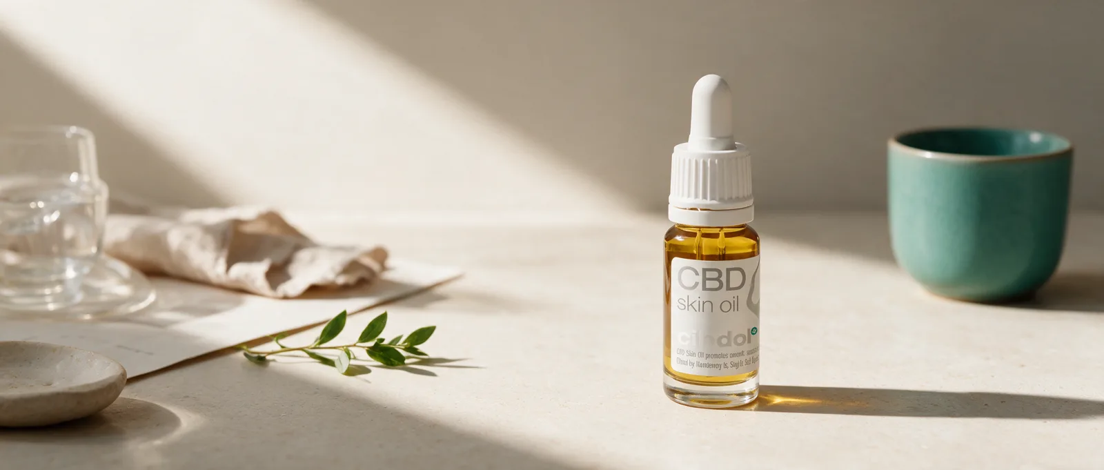 Still life with a Cibdol product introducing How Does CBD Affect The Skin?