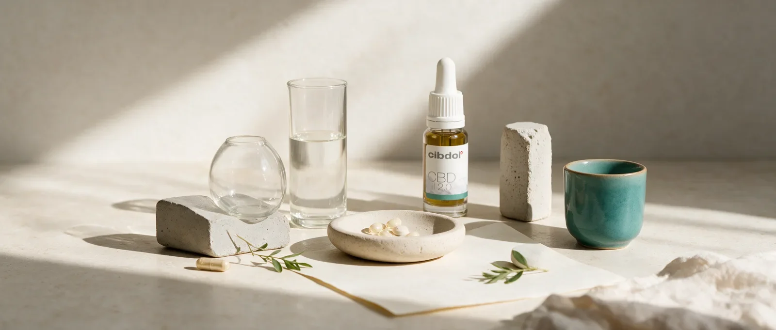 Still life with a Cibdol product introducing How Does CBD Make You Feel?