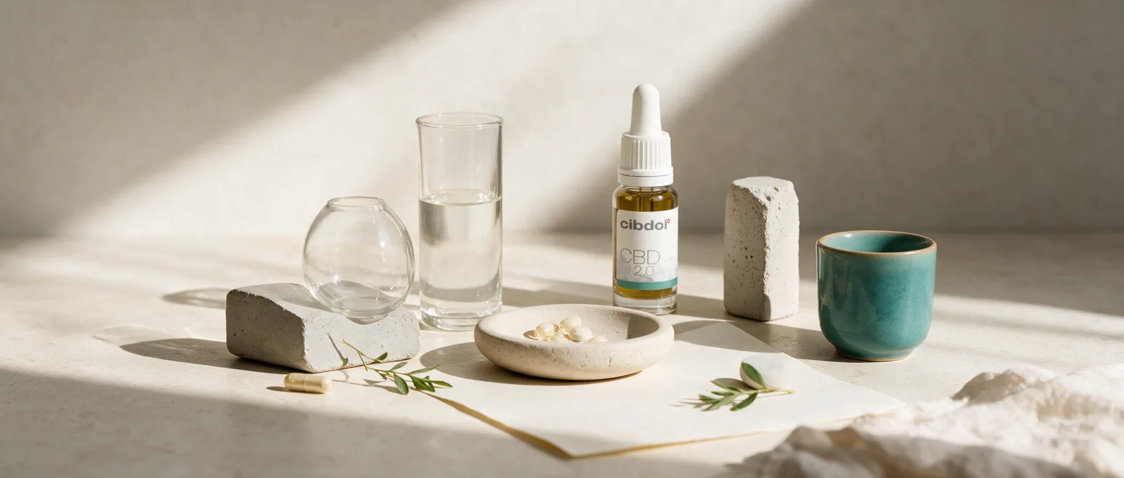 Still life with a Cibdol product introducing How Does CBD Make You Feel?