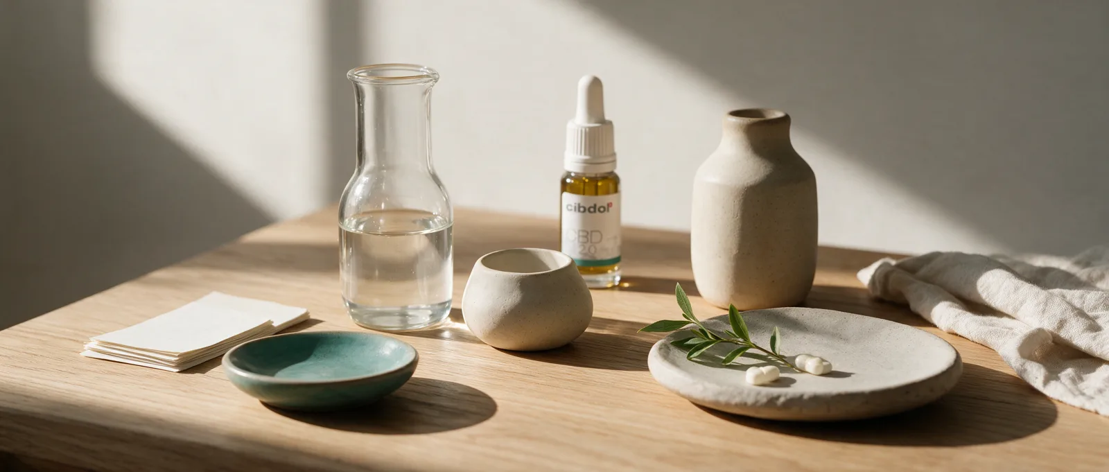 Still life with a Cibdol product introducing How To Cook With CBD Oil