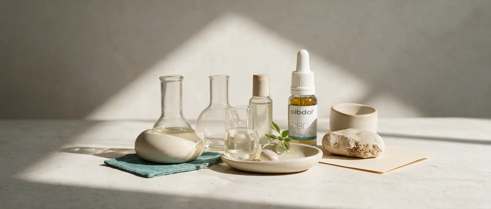 Still life with a Cibdol product introducing Is CBD a Placebo?