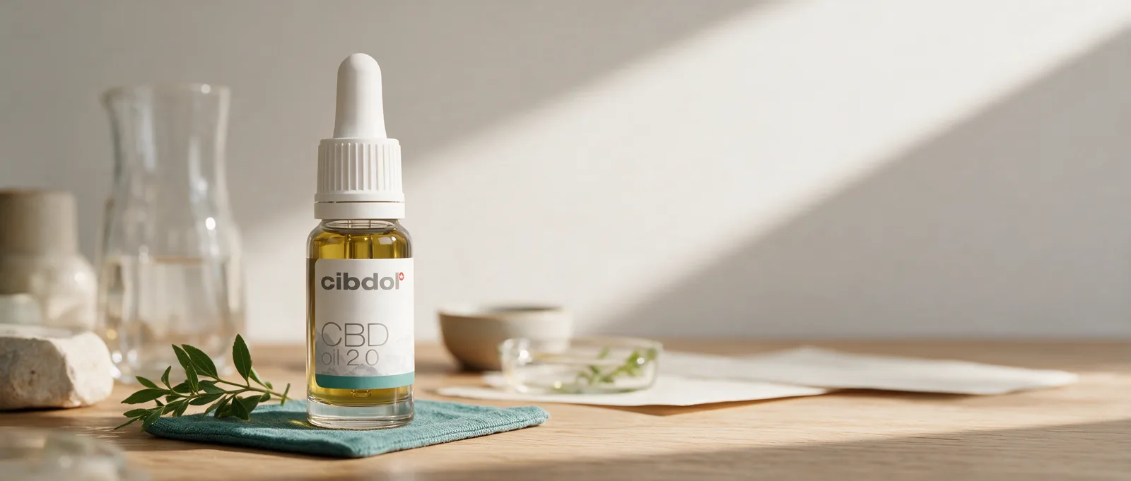 Still life with a Cibdol product introducing Is CBD Legal in the UK?