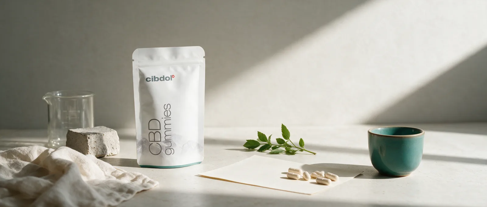 Still life with a Cibdol product introducing Combining CBD Products: The Daily Total
