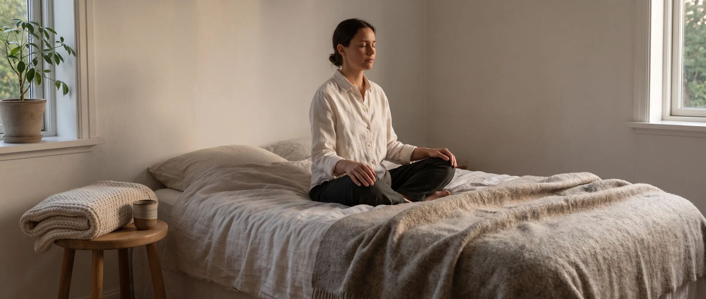 What clinical trials of sleep meditation actually measured
