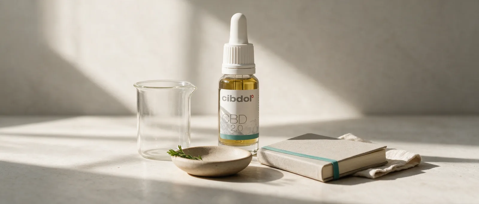 Still life with a Cibdol product introducing Terpene Chart: Aromas, Boiling Points, Sources