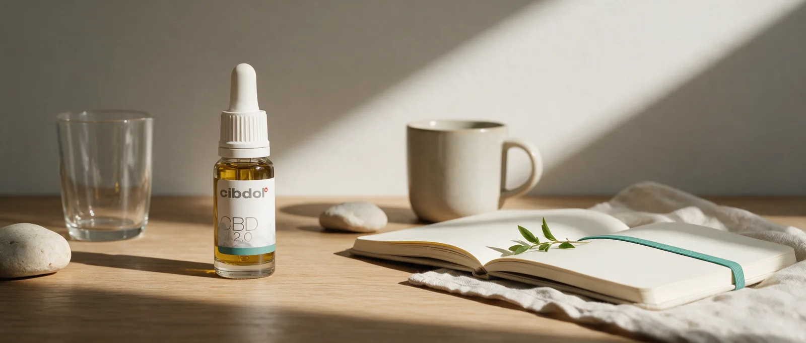 Still life with a Cibdol product introducing Is CBD Psychoactive? Words Versus Effects