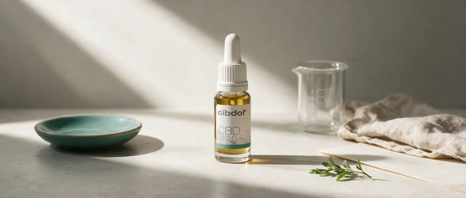 Still life with a Cibdol product introducing What Are Endocannabinoids?