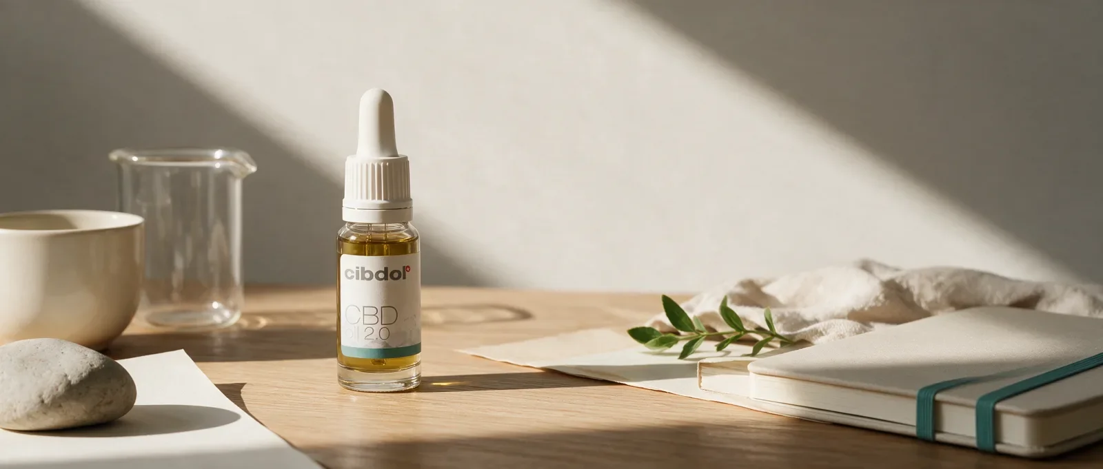 Still life with a Cibdol product introducing What Are Phytocannabinoids?