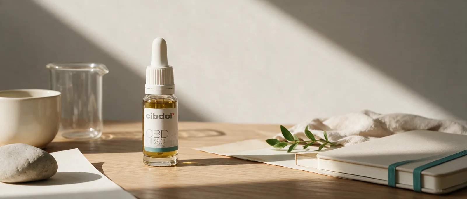 Still life with a Cibdol product introducing What Are Phytocannabinoids?