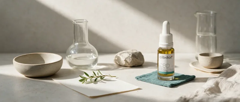Still life with a Cibdol product introducing What Are Terpenes? The Plant Aroma Compounds