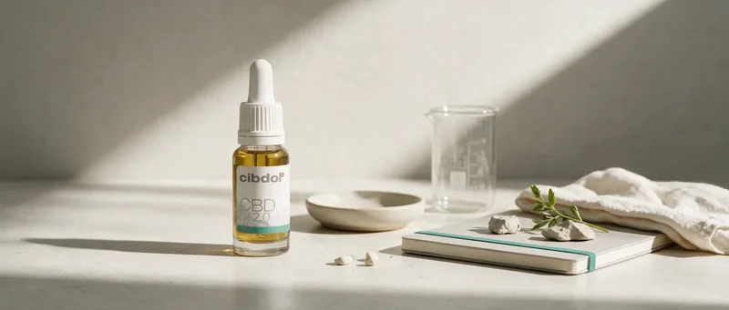 Still life with a Cibdol product introducing What Is A CBD Tincture?