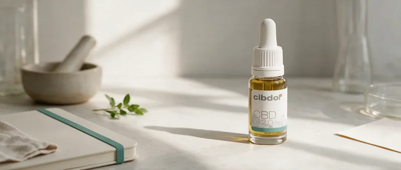 Still life with a Cibdol product introducing Caryophyllene: The Spice Terpene and CB2