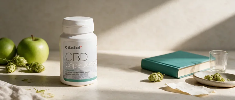 Still life with a Cibdol product introducing What Is Farnesene