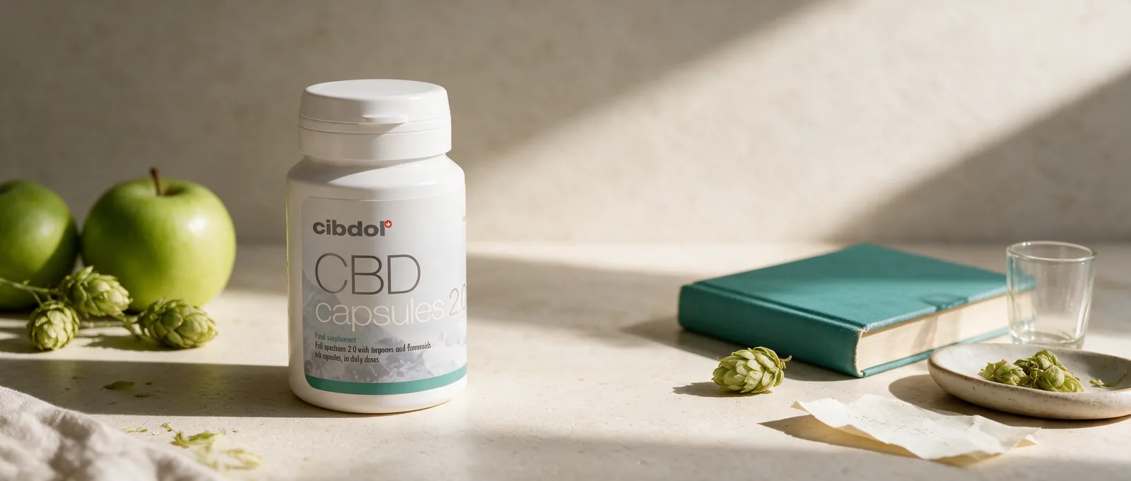 Still life with a Cibdol product introducing What Is Farnesene