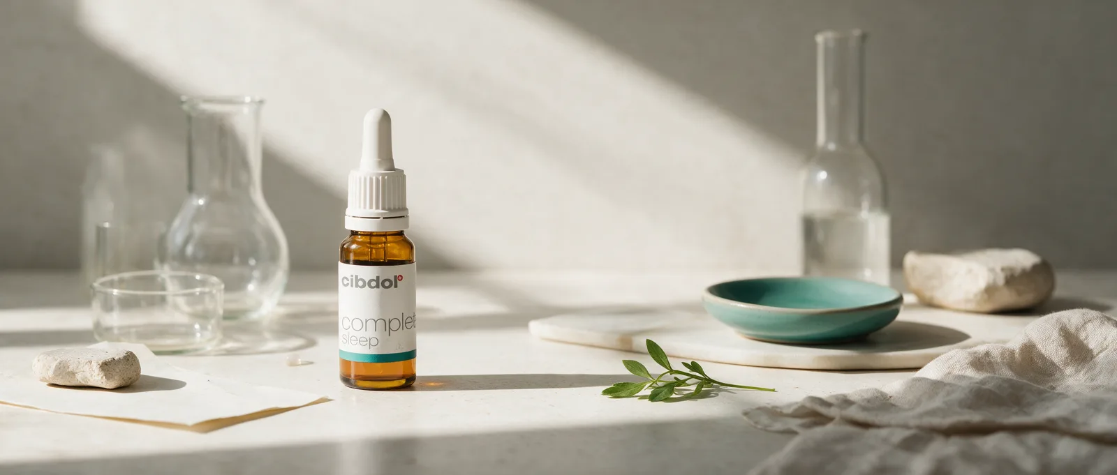 Still life with a Cibdol product introducing What Is Lavender? The Plant Behind Linalool