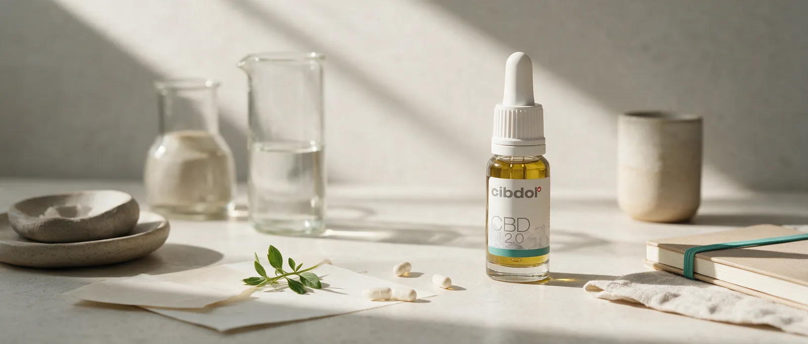Still life with a Cibdol product introducing What Is Nerolidol?