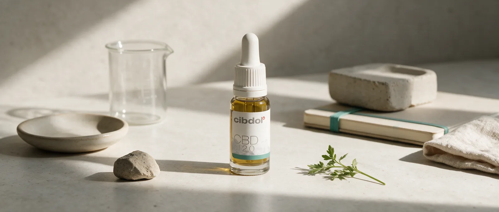 Still life with a Cibdol product introducing What Is Pinene? Chemistry, Isomers, and Aroma