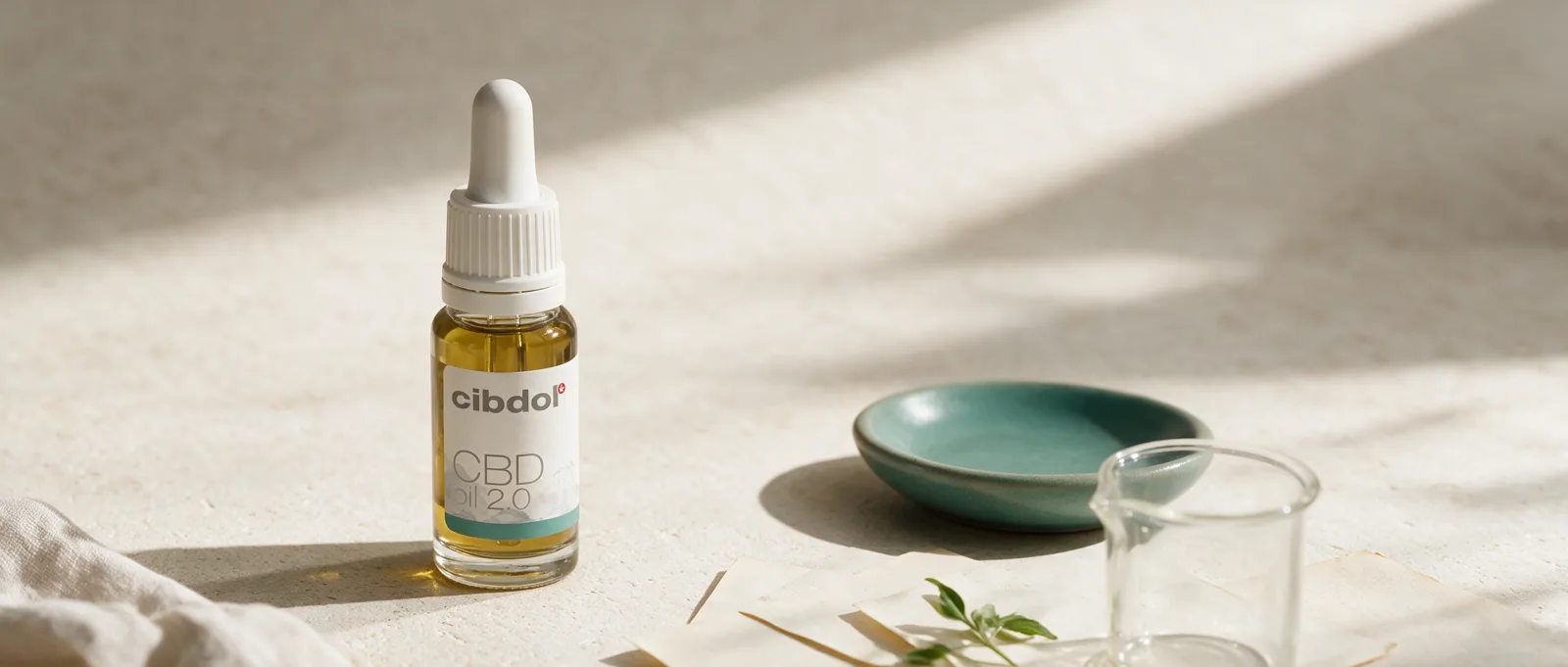 Still life with a Cibdol product introducing What Is THC? Tetrahydrocannabinol Explained