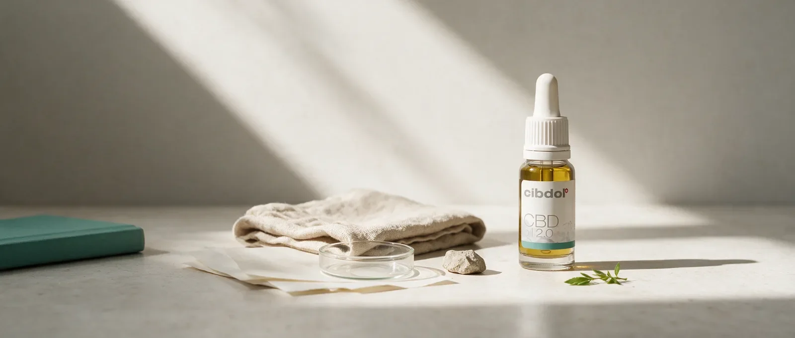 Still life with a Cibdol product introducing Which cannabinoids are psychoactive?