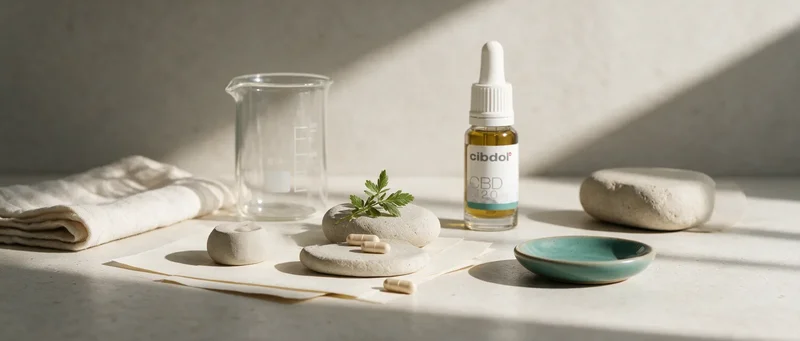 Still life with a Cibdol product introducing Why is CBD so popular?