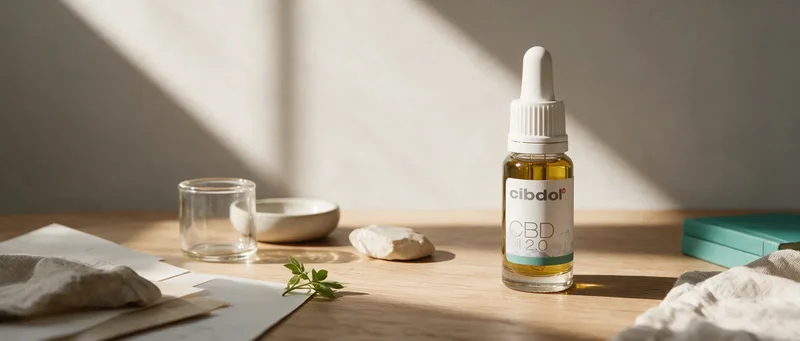 Still life with a Cibdol product introducing Will CBD Oil Break My Fast?