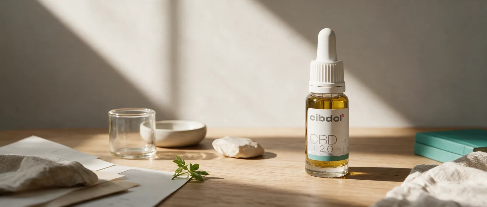 Still life with a Cibdol product introducing Will CBD Oil Break My Fast?
