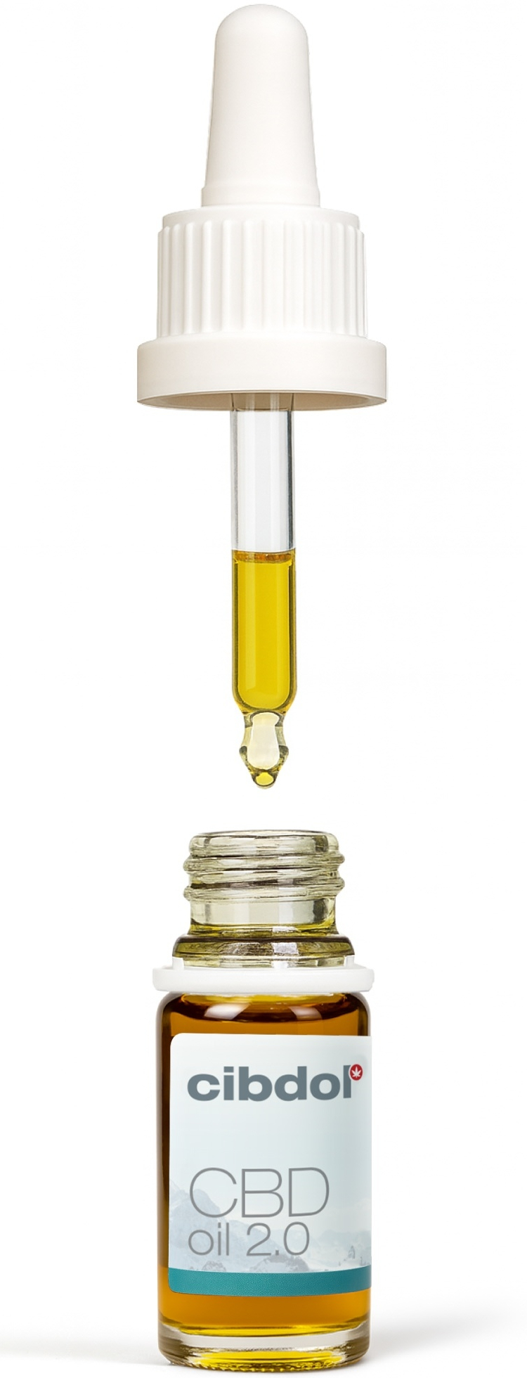CBD oil 2.0 dropper and bottle